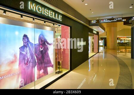 Hong KONG, CHINE - VERS JANVIER 2019 : magasin Storefront of Moiselle dans le centre commercial Elements Banque D'Images