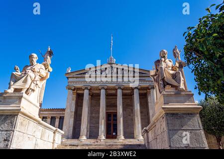 L'Académie D'Athènes, Attica - Grèce Banque D'Images