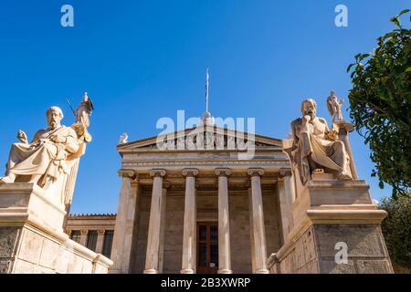 L'Académie D'Athènes, Attica - Grèce Banque D'Images