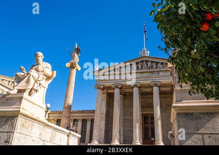 L'Académie D'Athènes, Attica - Grèce Banque D'Images