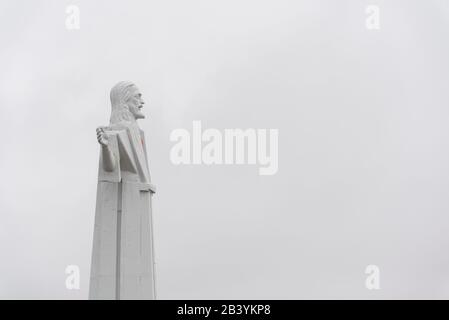 Mar del Plata, Buenos Aires / Argentine; 1 févr. 2017: Connu sous le nom de Christ Rédempteur ou San Salvador, patron de pêcheur; grande sculpture située dans le Banque D'Images