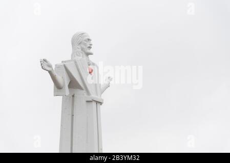 Mar del Plata, Buenos Aires / Argentine; 1 févr. 2017: Connu sous le nom de Christ Rédempteur ou San Salvador, patron de pêcheur; grande sculpture située dans le Banque D'Images