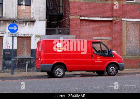 Une camionnette Royal Mail garée Banque D'Images