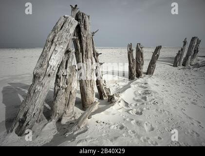 Plage De Curracloe, Comté De Wexford, Irlande Banque D'Images