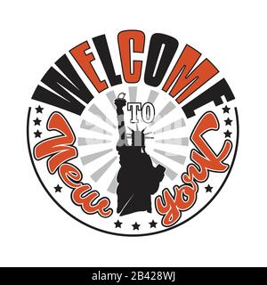 New York Cotations and Slogan Good for Tee. Bienvenue À New York. Illustration de Vecteur