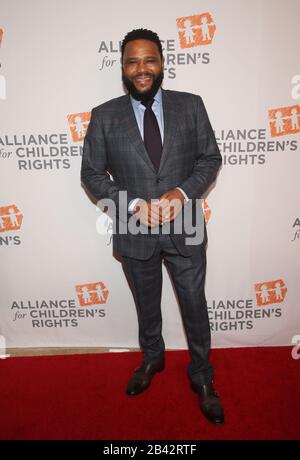 Beverly Hills, Californie 5 mars 2020. Anthony Anderson à l'Alliance pour les droits de l'ChildrenÕs 28 Dîner annuel au Beverly Hilton à Beverly Hills, Californie, le 5 mars 2020. Crédit: Faye Sadou/Media Punch/Alay Live News Banque D'Images