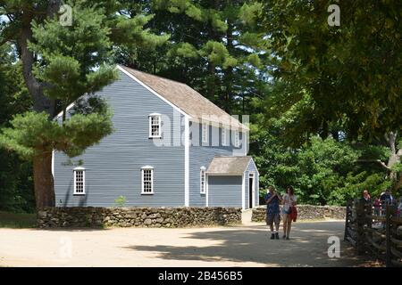 Wohnhaus, Museumsdorf, Old Sturbridge Village, Massachusetts, États-Unis Banque D'Images