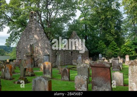 L'Auld Kirk (ancienne église) à Alloway, Ayrshire, en place pour le poème de Robert Burns Tam O Shanter Banque D'Images