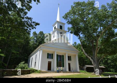 Dorfkirche, Museumsdorf, Old Sturbridge Village, Massachusetts, États-Unis Banque D'Images