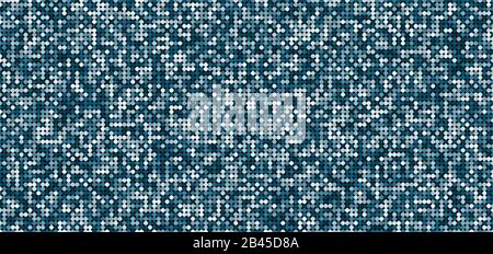 Motif abstrait bleu brillant sans couture arrière-plan avec cercles brillants et sombres. Texture mosaïque. Illustration vectorielle Illustration de Vecteur
