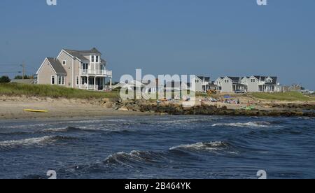 Strandhaeuser, Dennis Port, Cape Cod, Massachusetts, États-Unis / Strandhäuser Banque D'Images