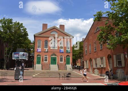 Rathaus ‘Old Townhall’, Derby Square, Salem, Massachusetts, États-Unis Banque D'Images