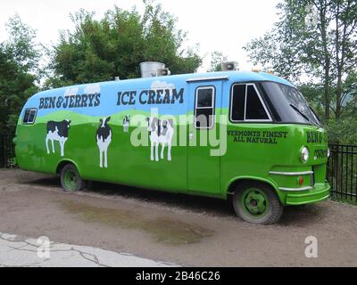 Ben & Jerry's, Waterbury, Vermont, États-Unis Banque D'Images