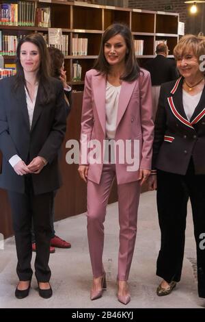 Madrid, Espagne. 06 mars 2020. La Reine espagnole Letizia lors d'une réunion de travail avec l'APRAMP (Asociación para la prevención, reiserción y atención de la mujer protituida) à Madrid le vendredi 06 mars 2020. Crédit: Cordon PRESS/Alay Live News Banque D'Images