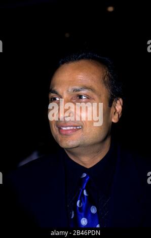 Anil Dhirubhai Ambani ; homme d'affaires indien ; Président du Groupe Reliance ; Inde ; Asie Banque D'Images