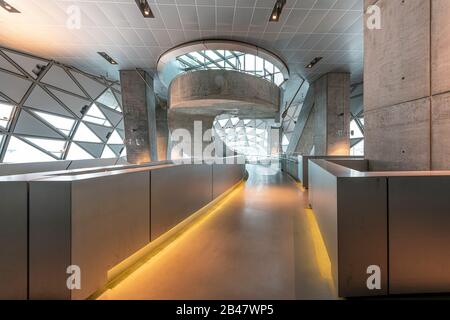 À l'intérieur de la Maison de la musique à Aalborg, Danemark. Banque D'Images