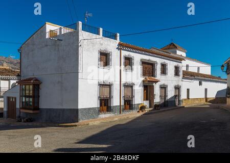 Maisons Rurales Espagnoles Traditionnelles À El Contador, Une Petite Ville En Andalousie Espagne Banque D'Images