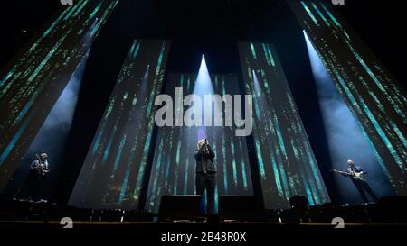 L'auteur-compositeur britannique primé Lewis Capaldi joue la nuit une des deux nuits au SSE Hydro de Glasgow, le 5 mars 2020 Banque D'Images