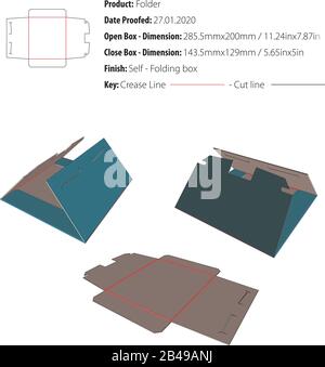 modèle de dossier découpe - vecteur Illustration de Vecteur