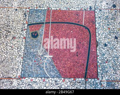 Terrazzo Tile Artwork, la Havane, Cuba Banque D'Images