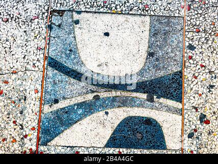 Terrazzo Tile Artwork, la Havane, Cuba Banque D'Images