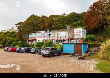 The Coast Guard Pub À St Margarets Bay Près De Douvres, Kent, Royaume-Uni Banque D'Images