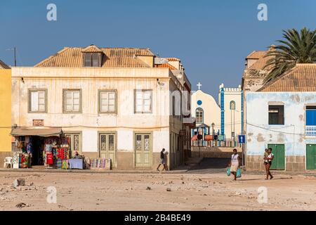 Cap-Vert, Île De Boa Vista, Sal Rei Banque D'Images