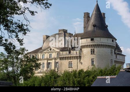 France, Indre et Loire, Verneuil-sur-Indre, Château de Verneuil-sur-Indre Banque D'Images