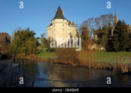 France, Indre et Loire, Verneuil-sur-Indre, Château de Verneuil-sur-Indre Banque D'Images