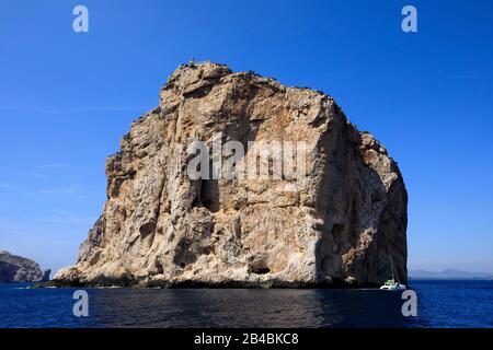 Italie, Sardaigne, province de Sassari, environs d'Alghero, Parc naturel Régional de Porto Conte, Capo Caccia Banque D'Images