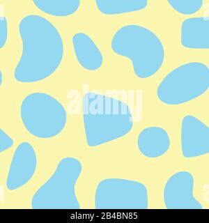 Les taches d'arrière-plan modernes et rétro sans couture abstraites se façonnent Illustration de Vecteur