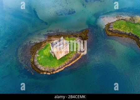 Les stackers du château près de Portnacroish en Écosse Banque D'Images