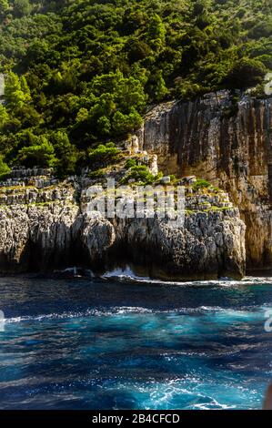 Beaux paysages de Corfou, Grèce Banque D'Images