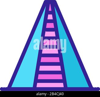 vecteur d'icône city future. Illustration du symbole de contour isolé Illustration de Vecteur