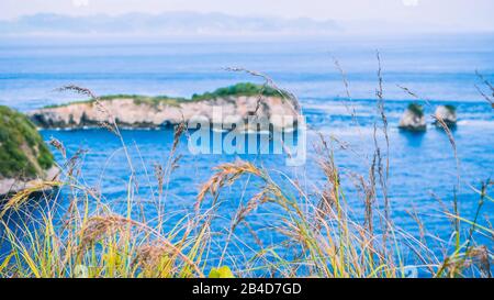 Nusa Penida Rocky North Coastline, Bali, Indonésie Banque D'Images