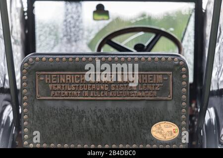 Bad König, Hesse, Allemagne, Lanz Bulldog Type D 9506 Ackerluft, au Bad Königer Classic Festival, 45 ch, construit en 1950, capacité moteur 10338, fabricant Heinrich Lanz AG de Mannheim Banque D'Images