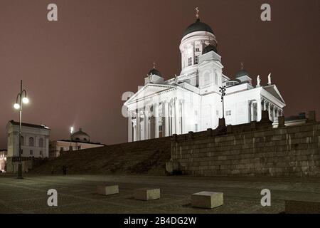 La cathédrale d'Helsinki, en Finlande, conçue par l'architecte allemand Carl Ludwig Engel Banque D'Images