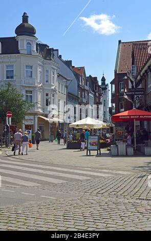 Europe, Allemagne, Hambourg, Bergedorf, Sachsentor, zone piétonne, ville, rue commerçante, Banque D'Images