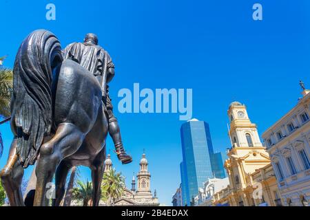 Plaza de Armas, Santiago de Chile, Chili, Amérique du Sud Banque D'Images