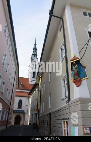 Bad Tölz, Église Paroissiale Mariä Himmelfahrt À Oberbayern, Tölzer Land, Haute-Bavière, Bayern / Bavière, Allemagne Banque D'Images