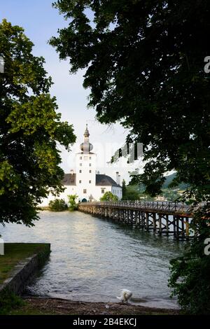 Gmunden, Château De Seeschloss Ort, Lac Traunsee À Salzkammergut, Oberösterreich, Haute-Autriche, Autriche Banque D'Images