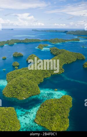 Rock Islands of Palau, Micronésie, Palau, du Pacifique Banque D'Images