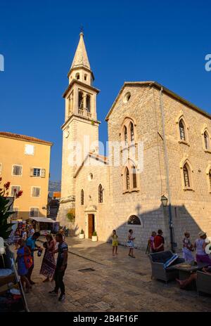 Église Saint-Jean-Baptiste, Sv. Ivana, Budva, Côte Adriatique, Monténégro Banque D'Images