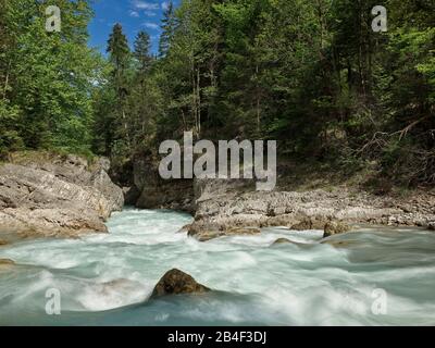 Rißbach, Hinterriß, Tyrol, Autriche, Karwendel, Angl., Engtal Banque D'Images