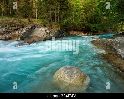 Rißbach, Hinterriß, Tyrol, Autriche, Karwendel, Angl., Engtal Banque D'Images