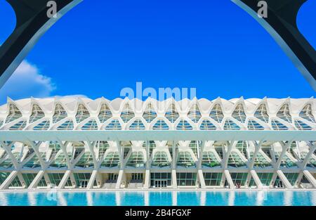 Musée des sciences Principe Felipe, Cité des Arts et des Sciences, Valence, Espagne, Europe Banque D'Images