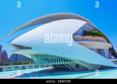 Palais des Arts Reina Sofia, Cité des Arts et des Sciences, Valence, Espagne, Europe Banque D'Images