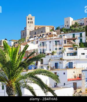 Vieille Ville D'Ibiza (Dalt Vila), Ville D'Ibiza, Ibiza, Iles Baléares, Espagne, Europe Banque D'Images