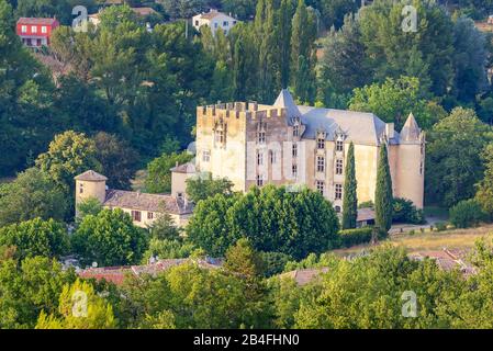 Château, Allemagne En Provence, Alpes De Haute Provence, France, Europe, Banque D'Images