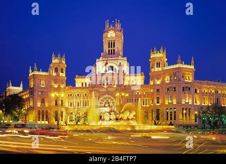 Plaza De Cibeles, Madrid, Espagne, Europe Banque D'Images